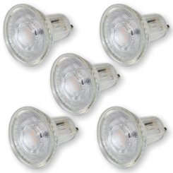 5 Stück Energizer LED GU10 Glas Spot 4W 3000K Karton 