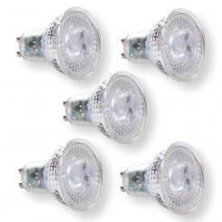 5 Stück Energizer LED GU10 Glas Spot 3,6W 3000K Karton dimmbar 