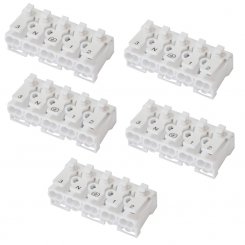 5 Stück Klemmblock 5fach für SJ-SFD-XXX Leuchten 