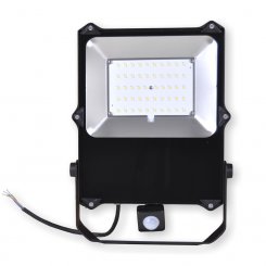 Summit LED Flutlichtstrahler SJFLPS 50 Watt schwarz mit Sensor 