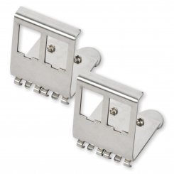 2 Stück Hutschienenadapter 2 Port für Keystone Module 