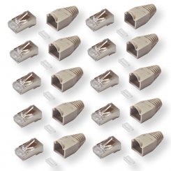 10 Stück RJ45 Stecker, CAT 5e, STP, VE/1 Stck 