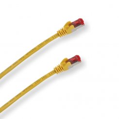 5 Stück Patchkabel Cat 6 S-FTP Gelb 0,5m 