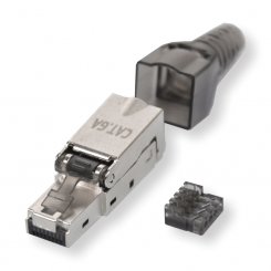 RJ45 Stecker, CAT 6A, geschirmt, VE/1 Stck 