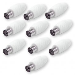 10 Stück Koax-Kupplung 