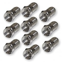 10 Stück F-Stecker Crimp 7mm VE/1 St 