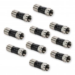 10 Stück F-Stecker Kompression 6,8 - 7,4 mm 