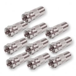 10 Stück Adapter F-Stecker-IEC-Stecker 