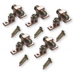 5 Stück F-Erdungsblock 1 fach 