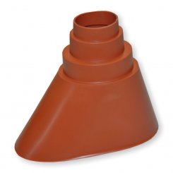 Gummitülle / Montagestutzen - rot 