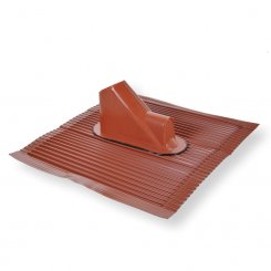 Alu-Dachziegel 45x50cm rot mit Kabeldurchführung 