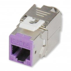 Koscom Keystone Modul CAT 6A - lila - RJ45 Buchse, VE/1 Stck 