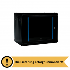 Koscom Wandschrank 9HE Wandmontage 600x450x503 (BxTxH) - 19" - unmontiert - schwarz 