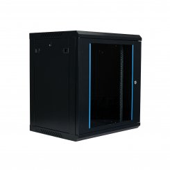 Koscom Wandschrank 12HE Wandmontage 600x450 (BxT) - 19" - montiert - schwarz 