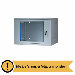 Koscom Wandschrank 7HE Wandmontage 543x400x373 (BxTxH) - 19" - unmontiert - grau 