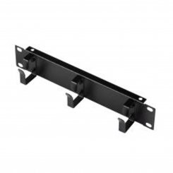 Kabelrangierpanel für Netzwerkschrank - 10" (254mm) schwarz 