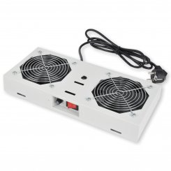 Koscom Dachlüftereinheit für 483 mm (19") Wandgehäuse - 2x Lüfter - grau 