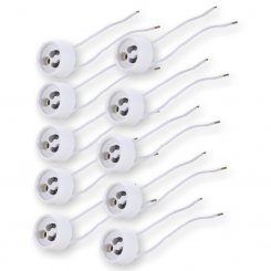 10 Stück GU10 Keramikfassungen für LED und Halogenlampen 