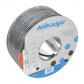 Ankaro Koaxialkabel 7mm SK-CU 120 100m Rolle 