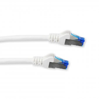 Patchkabel Cat 6A S-FTP Weiß 5,00m 