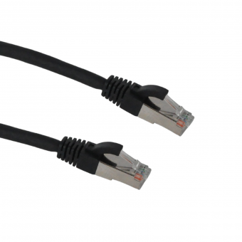 Patchkabel Cat 6A S-FTP Schwarz 2,00m 